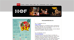 Desktop Screenshot of kulturzentrum-hof.at